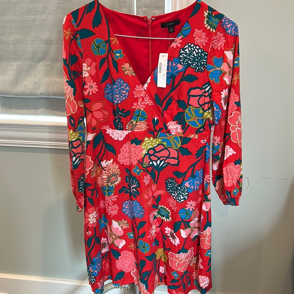 J. Crew long sleeve mini dress, NWT never worn.